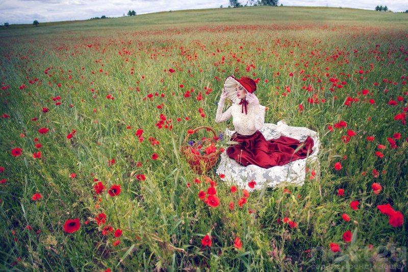 Маковое поле фотосессия