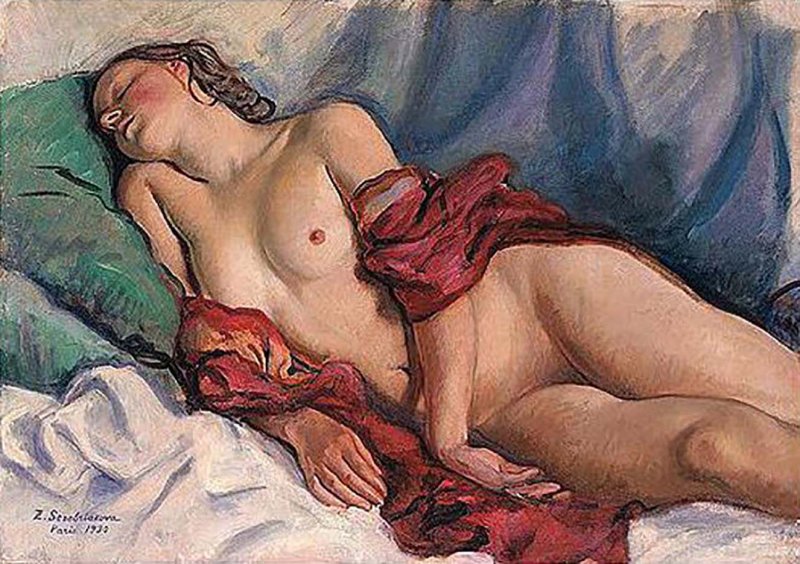 Серебрякова зинаида «спящая девочка» 1923